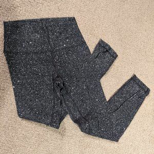 Lululemon 7/8 Align Luminesce Splatter Ice Grey Black 25"